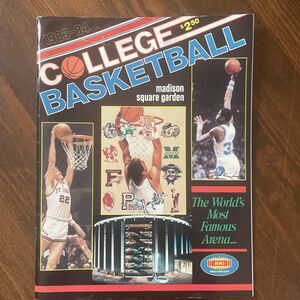 1982 1983 NCAA Basketball Program at MSG AUTOGRAPHED COACH FRANK MCGUIRE
